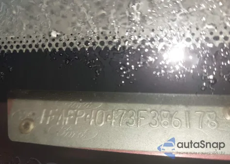 2003 Ford Mustang z USA, uszkodzony, nr VIN 1FAFP40473F386178